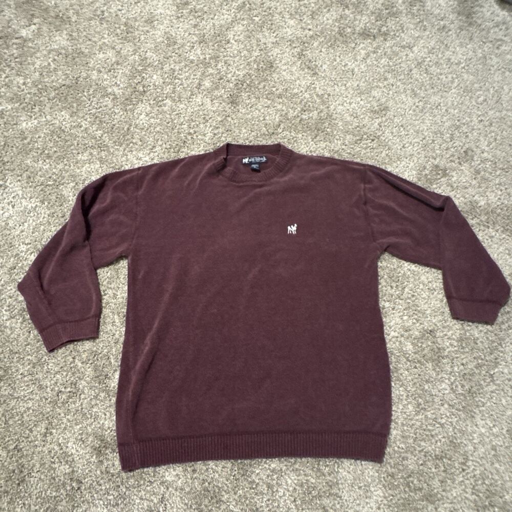 Vintage 90s Big Dogs Sweatshirt XL Purple Pullover Sweater Polar Dogs Fleece